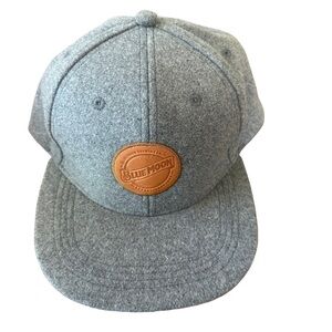 Blue Moon Brewing Co Brewery‎ Signature Leather Patch Hat Grey Strapback Acme